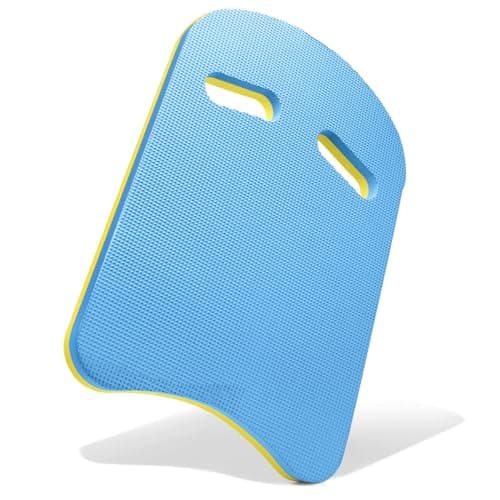 Image of Swimming Kickboard for Kids & Adults - EVA Foam Floating Board with Hand Grips, Perfect for Swim Training (Blue, U-Shaped)
