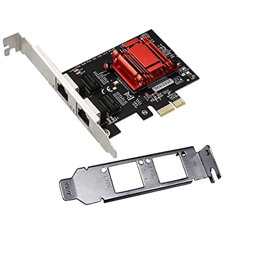 Image of Dual-Port PCIe Gigabit Network Card PCI Express Gigabit Ethernet Adapter with Intel 82576/82575 Ports PCI Express NIC Support PXE for Windows/Windows Server/Linux/FreeBSD/DOS With Low Profile