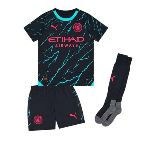 Image of Manchester City Kids Third Mini Kit 2023/24 Season - Dark Navy - Size: 4 Years