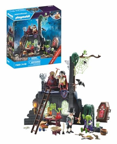 Image of Playmobil 71651 Pirates: Haunted Ruins Promo Pack, including a castle ruin, three figures, and many eerie extras, mysterious play sets suitable for children ages 4+