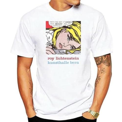 Image of Roy Lichtenstein - Kunsthalle Bern T-Shirts Color Style Tee Shirt White 3XL