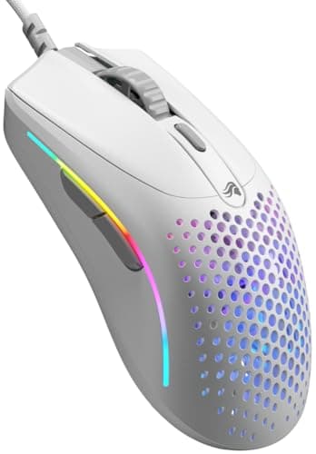 Image of GLORIOUS Model O 2 Mini Wired Gaming Mouse: Superlight 49g, 26K Optical Sensor, Motion Sync, 80M Clicks, 6 Programmable Buttons, Mouse for Small Hands, FPS, MMO, MOBA, Battle Royal Mouse - White