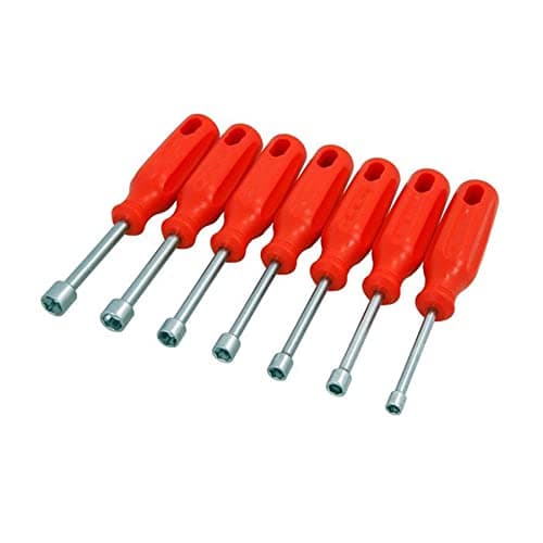 Image of Dapetz ® 7-Piece Nut Driver Spinner Tool Set 6 Point Metric 6-12mm Screwdrivers with Comfortable Handle, Perfect for Tightening Common Sized Fasteners and Versatile Use in DIY or Professional Projects