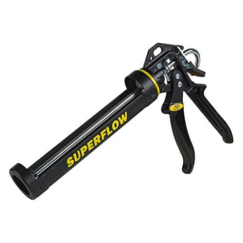 Image of Everbuild Super Flow Sealant/Adhesive Cartridge Applicator Gun with Rotating Barrel – Soft Grip Handle – For Cartridges Up to 310 ml