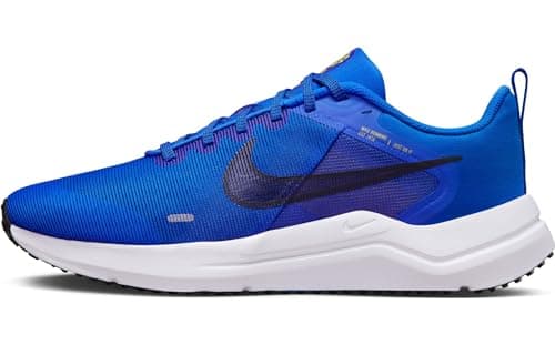 Image of Nike Men's Downshifter 12 Trainers, Racer Blue Black High Voltage Sundial, 7 UK