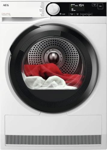 Image of AEG 7000 Series Tumble Dryer 9 kg, Heat Pump A+++, TR739G4B, SensiDry Low Temp, MixDry No Sorting, PreciseDry Sensors, EasyClean Filter, Reversible Door, 850x596x636 mm