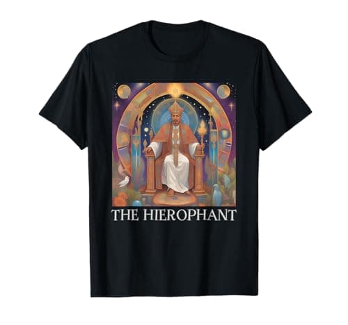 Image of The Hierophant Tarot Card, Hierophant. Tarot, Tarot Cards T-Shirt
