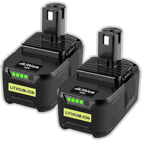 Image of 2X 18V 5500mAh Replacement Battery for Ryobi One+ Battery Compatible with Ryobi RB18L50 P108 RB18L25 RB18L40 RB18L15 RB18L13 RB18L12 P102 P103 P104 P105 P106 P107