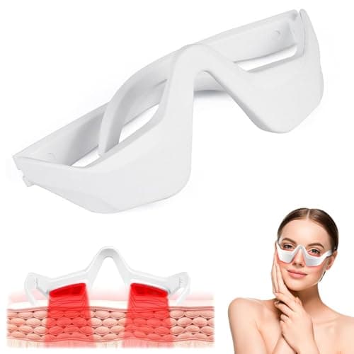 Image of Under-Eye Red Light Therapy Device,Red Light Therapy Glasses Eye Mask, Microcurrent Led Infrared Therapy Eyes Massager for Reduce Dark Circles Puffiness Wrinkles, Bag Remove