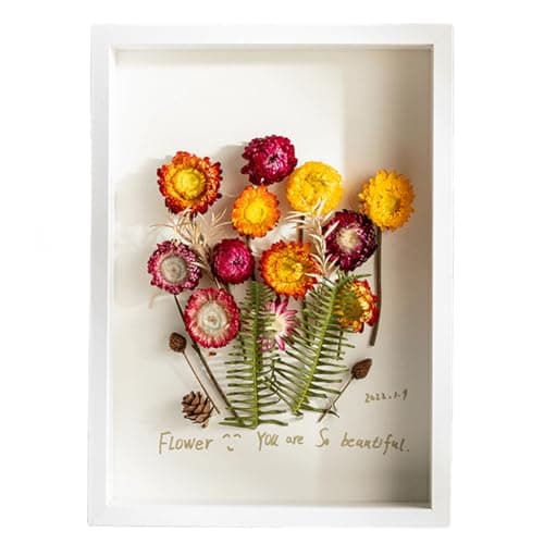 Image of marysgift Deep Photo Frame Box Shadow Boxes 3D Memory Frame White - 7" x 5" (17.9 x12.8cm)
