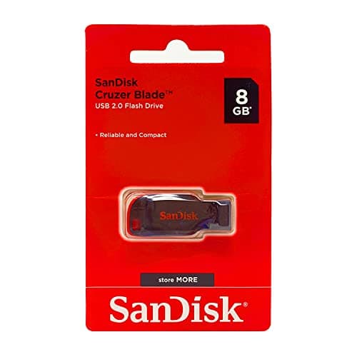 Image of SanDisk SDCZ50 B35 8 GB Cruzer Blade USB 2.0 Flash Drive - Black