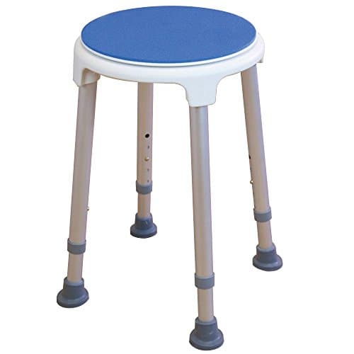 Image of NRS Healthcare Shower Stool M99138 Adjustable Height - with Rotating Swivel Seat