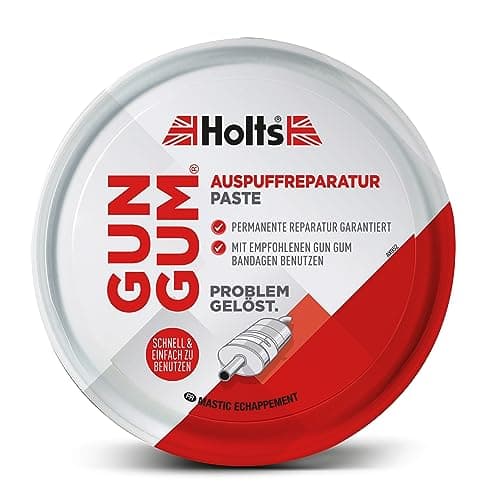 Image of Holts Gun Gum Exhaust Paste, Exhaust Repair Paste, Professional Quality Exhaust Sealant Paste To Create Gas Tight Seal & Stop Leaks, Reliable & Easy To Use For Fast Permanent Exhaust Repair, 200g