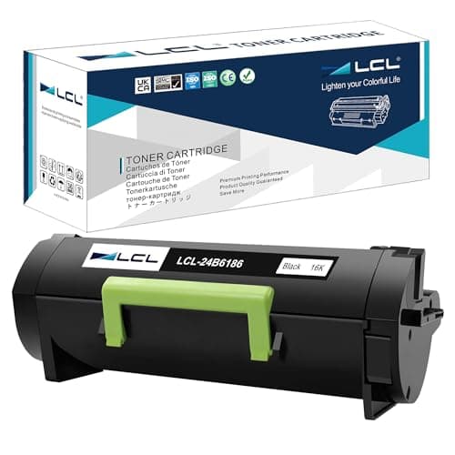 Image of LCL 24B6186 16000 Pages Toner Cartridge Replacement for Lexmark 24B6186 Replacement for Lexmark M3150 XM3150 XM3150H (1 Black)