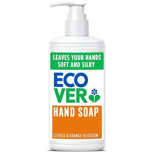 Image of Ecover Hand Wash, Hand Soap, Gentle Hand Cleansing, Fresh Citrus & Orange Blossom Scent, Pack of 1, 1 x 250ml