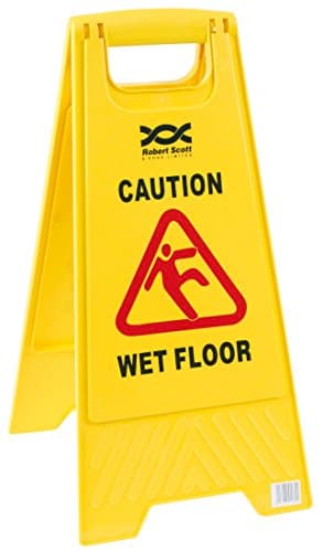 Image of Caution Wet Floor/Cleaning In Progress Sign - NWSAE