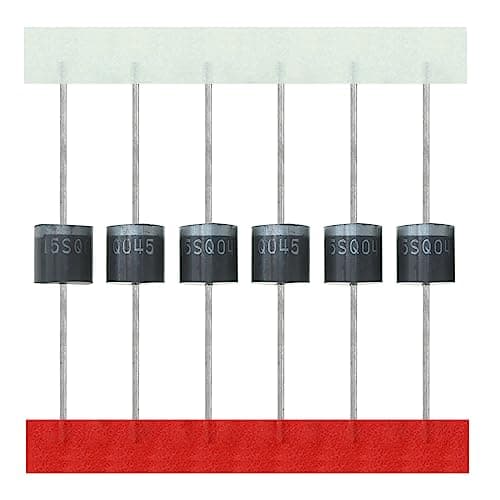 Image of AUKENIEN 20pcs 15SQ045 Schottky Diode 15A 45V Axial 15SQ045 Diode 15 Amp 45 Volt R-6 Axial for Solar Panel