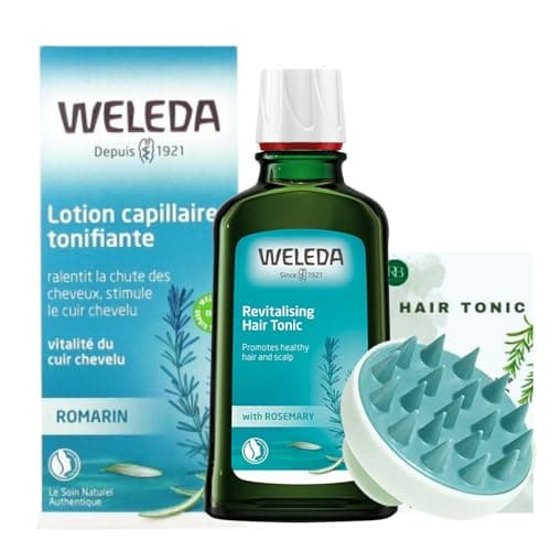 Image of Revitalising Hair Care Bundle With Weleda Hair Tonic 100ml & RAB Gifts Scalp Massager and Guide