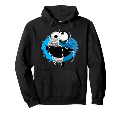 Image of Sesame Street Split Cookie Monster Pullover Hoodie