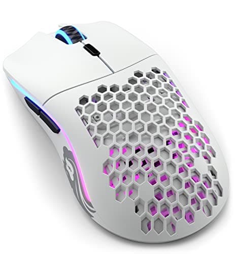 Image of GLORIOUS Gaming Model O Wireless Gaming Mouse - Superlight, 69g Honeycomb Design, RGB, Ambidextrous, Lag Free 2.4GHz Wireless, Up To 71 Hours Battery - Matte White
