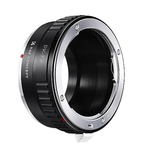Image of K&F CONCEPT PK to FX Lens Mount Adapter, Compatible with Pentax K PK Mount Lens and Compatible with Fuji X Series Mount Mirrorless Cameras