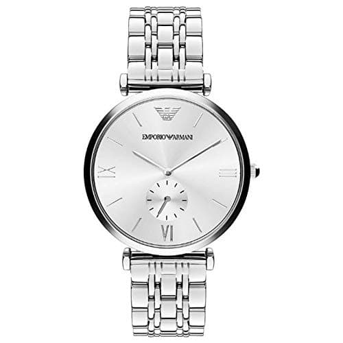 Image of Emporio Armani Watch for Men, Quartz Movement, 40 mm Silver Stainless Steel Case with a Stainless Steel Strap, AR1819