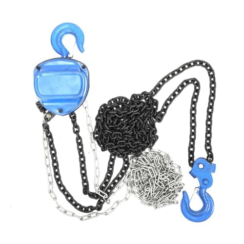 Image of Lfhelper 2T /4400lbs Manual Hoist Chain Block, 10FT / 3M Block and Tackle Pulley System 360° Rotation Hook for Garages Warehouse Automotive Machinery