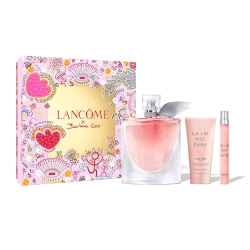 Image of Lancôme La Vie est Belle Eau de Parfum, Gift Set with 100ml Perfume, 10ml Travel Spray and 50ml Body Lotion, Floral Gourmand with Iris and Vanilla, Limited Edition Garden of Dreams (Worth £158.40)
