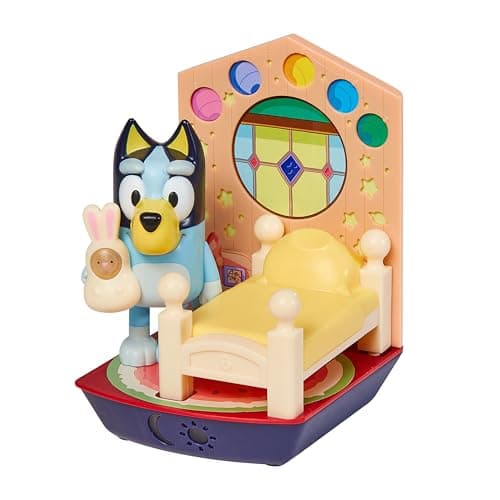 Image of Bluey GoGlow Dream 3 in 1 Nightlight Kids Bedside Sleep Trainer Torch and Sleep Timer, Multicoloured (14345)