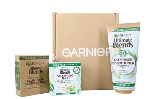 Image of Garnier Ultimate Blends Pack - HYDRATING COCONUT & ALOE VERA SET 3PC Eco Friendly No Plastic Waste