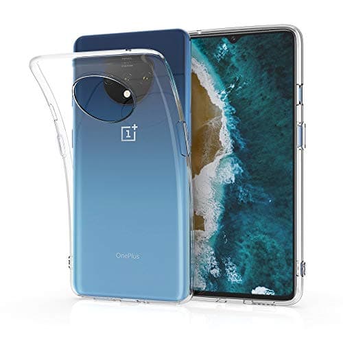 Image of kwmobile Case Compatible with OnePlus 7T - Clear Case Soft Slim Flexible Protective TPU Phone Cover - Transparent
