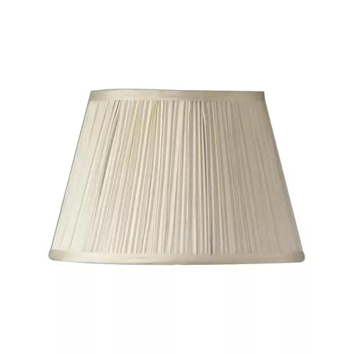 Image of Sales Today Interiror Traditional Mushroom Pencil Pleated Silk Effect Fabric Empire Drum Shade Table Lamp & Ceiling Light Shade (Cream, 12" (30cm))
