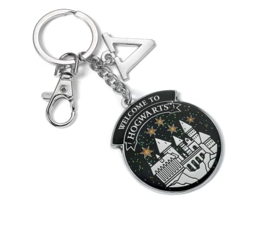 Image of Harry Potter Official Personalised Hogwarts Keyring V Initial