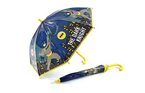 Image of TDL Batman DC Comics Childerns Dome Umbrella Brolly School Travel Outdoor Gift
