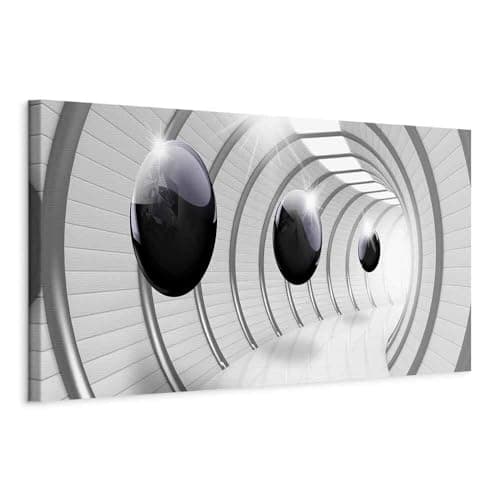 Image of murando Canvas Wall Art Abstraction 3D effect 120x40 cm / 47"x16" 1 pcs - Canvas Prints Image Framed Wall Art work Picture Photo Home Decoration - Sphere white shiny ball a-C-0001-b-a