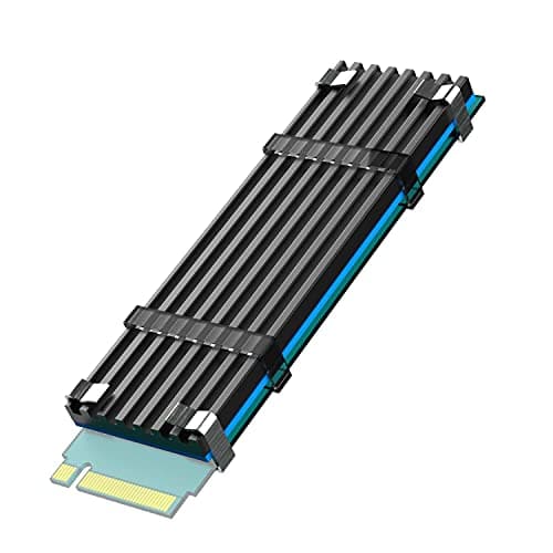 Image of GLOTRENDS M.2 Heatsink Kits with Thermal Pad for 2280 M.2 SSD, Fit for Desktop PC/PS5/PS5 Slim Installation, 22x70x3mm Aluminum Body