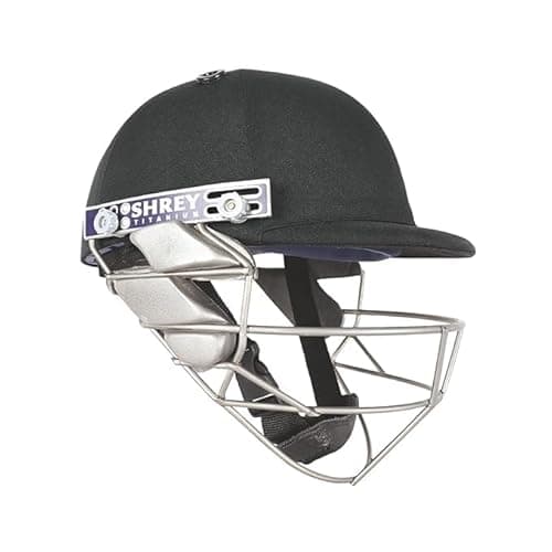 Image of SHREY Cricket Helmet PRO GUARD TITANIUM 2.0 | Adjustable Grill Lightweight Durable Headguard (Black, M (58-61 cms))