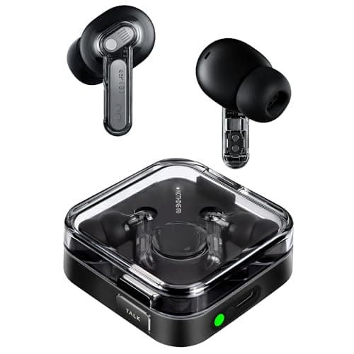 Image of Nothing Ear (3) Wireless In-Ear Headphones, Adaptive Noise Cancellation, LDAC Hi-Res Audio, Super Mic, IP54, Fast Charging, Up to 22 Hours Battery Life, Compatible with Android & iOS - Black