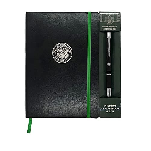 Image of Celtic FC Notebook & Pen A5 Executive Premium Official Football Gift