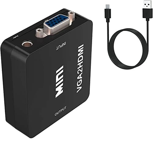 Image of Multibao Full HD 1080P VGA TO HDMI with Audio Video Converter Adapter With USB Cable For Support HDTV for PC Computer Laptop Mac Display Projector