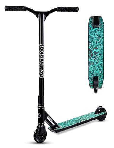 Image of Two Bare Feet Cipher Model Stunt Scooter for Kids, Teens & Adults - Lightweight Freestyle Scooter with 360° Spin, ABEC-7 Bearings, 100mm PU Wheels, Durable Design for Tricks