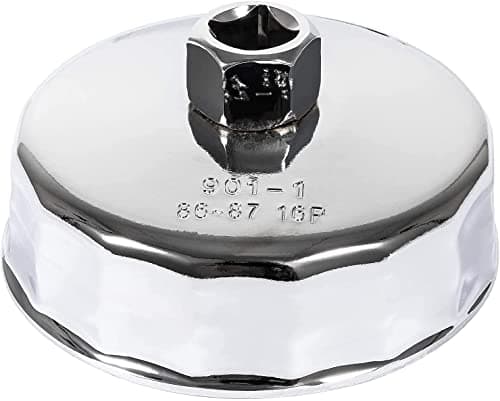 Image of 86mm 16 Flutes Oil Filter Wrench for BMW and Volvo, Oil Filter Housing Cap Removal Tool fits N20 N26 N51 N52 N54 N55 N63 N74 S55 and S63 Engines, Heavy Duty Cup Wrench