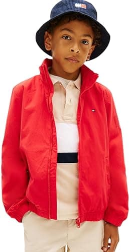 Image of Tommy Hilfiger Boy's Essential Jacket KB0KB10396 Jackets, RED (Rapid Red), 5 Years