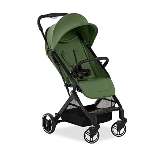 Image of hauck Travel N Care Plus, Green - Lightweight Travel Pushchair with Raincover, Head Cushion Suspension, Compact & Foldable, UPF 50+, Fully Reclining from Birth up to 22 kg