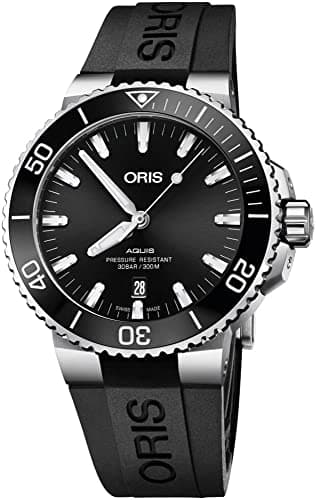 Image of Oris Aquis Date Automatic Black Dial Men's Rubber Watch 01 733 7730 4134-07 4 24 64EB