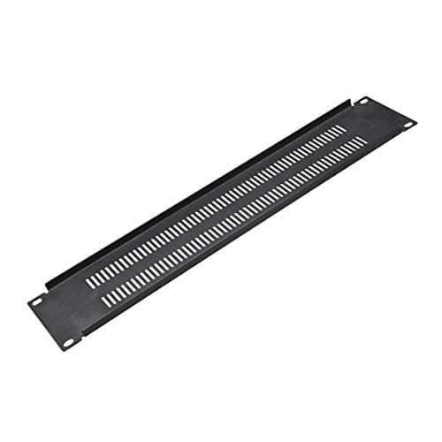 Image of sourcing map 2U Blank Rack Mount Panel Spacer with Venting for 19-Inch Server Network Rack Enclosure or Cabinet