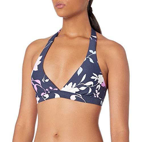 Image of Seafolly Women's Florence Halter Bra Bikini Top Not Applicable, Multicolour (Indigo Indigo), 10