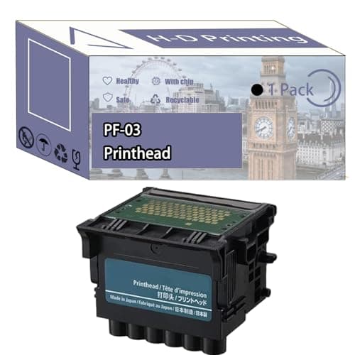 Image of PF-03 Printhead Compatible for Canon imagePROGRAF IPF 700 IPF 710 IPF 720 IPF 760 IPF 760 M40 MFP Printers, Furable High Definition, 100000 pages, Wide Adaptability (1 Pack Black)
