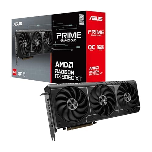Image of ASUS Prime Radeon™ RX 9060 XT Graphics Card GDDR6 OC Edition 16GB (PCIe 5.0, HDMI/DP 2.1, 2.5-Slot Design, Axial-Tech Fans, Dual BIOS, GPU Guard)