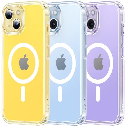 Image of TOCOL Clear Magnetic for iPhone 14 Case 6.1-Inch, Fit for MagSafe, Upgraded [Full Camera Protection], [Never Yellowing] Protective HD Hard Shockproof Slim Phone Cover (Clear)